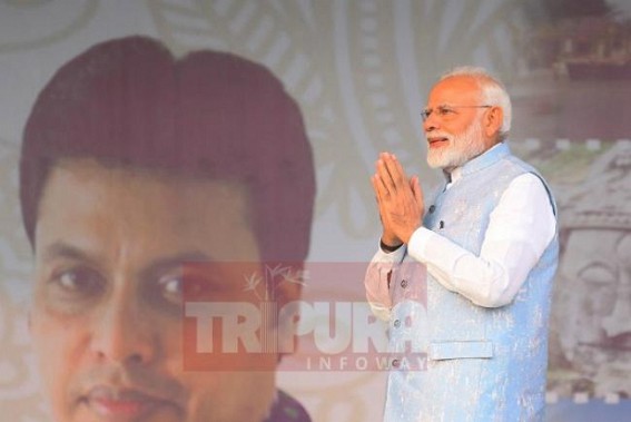 Modi assured employment in Tripura through Gomati, Feni rivers